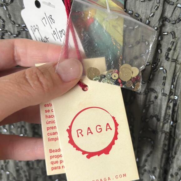 NWT Raga Beaded Sequin Shift Dress – Art Deco Boho Cocktail Mini - Picture 7 of 8